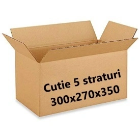 1 buc Cutie carton NATUR 300 x 270 x 350 mm - 5 straturi