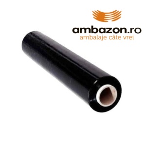 1 buc Folie Stretch manual NEGRU - 1.5 kg / rola 500 mm , 23 µm
