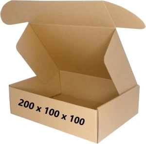 100 buc Cutie carton NATUR 200 x 100 x 100 mm