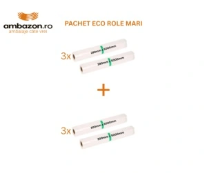 PACHET Role de vidare Mari ECO 6 x (300mm x 5m) + 6 x (280mm x 5m) (60m)
