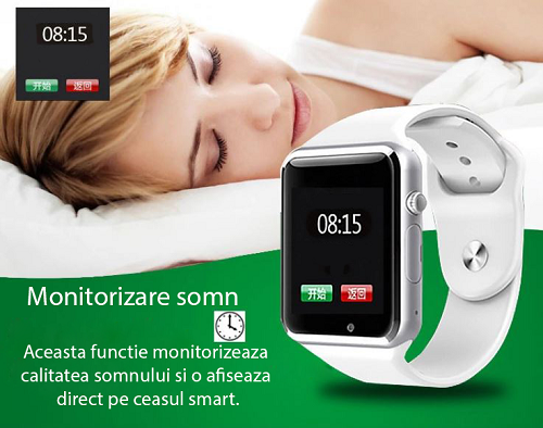 Monitorizare calitate somnului Smartwatch iUni A100i