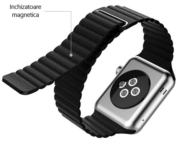 curea din piele pentru apple watch la iUni