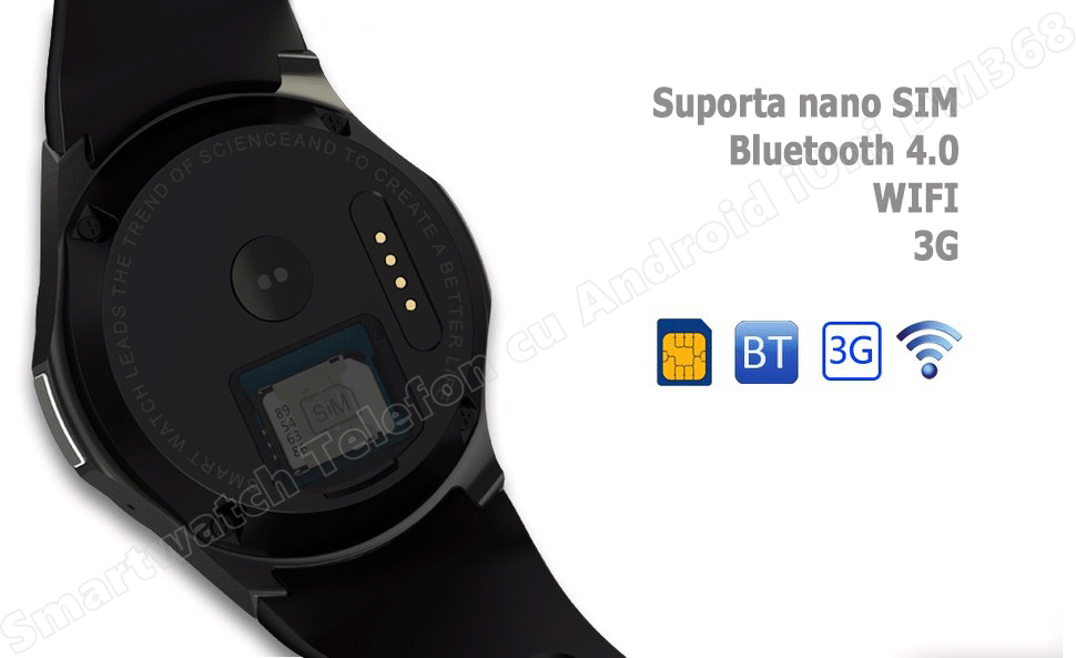 Smartwatch Telefon cu Android iUni DM368 WIFI, 3G, GPS-9
