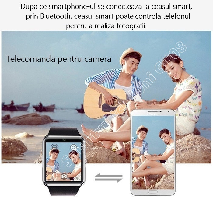 ceas smartwatch cu telefon GT08 Plus-9