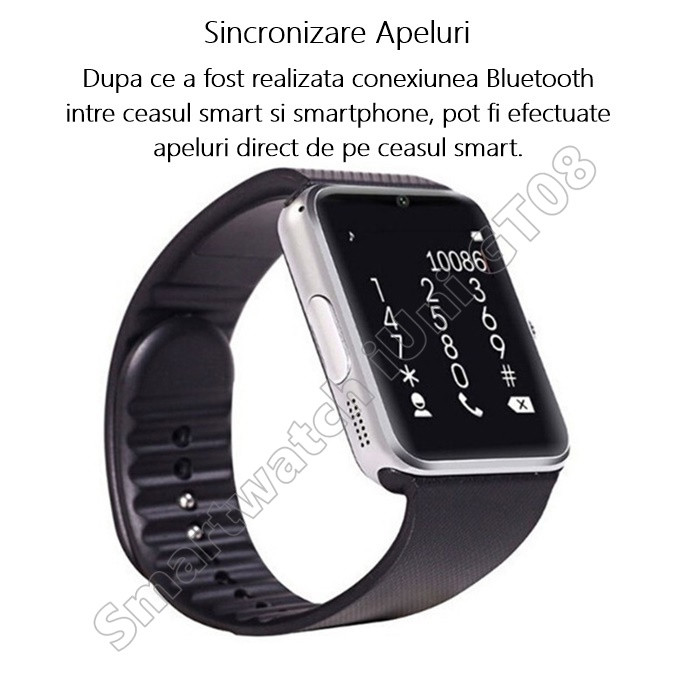 ceas smartwatch cu telefon GT08 Plus-13
