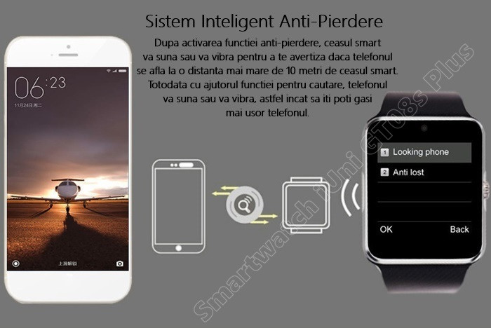 ceas smartwatch cu telefon GT08 Plus-5