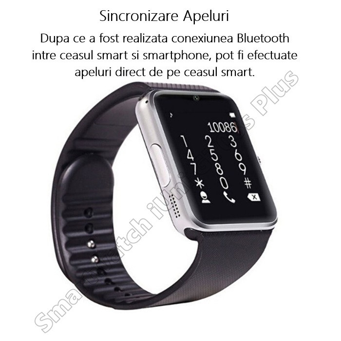 ceas smartwatch cu telefon GT08 Plus-6