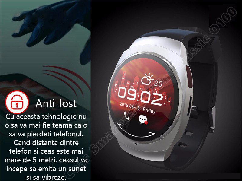Ceas Smartwatch iUni O100 Bluetooth-6