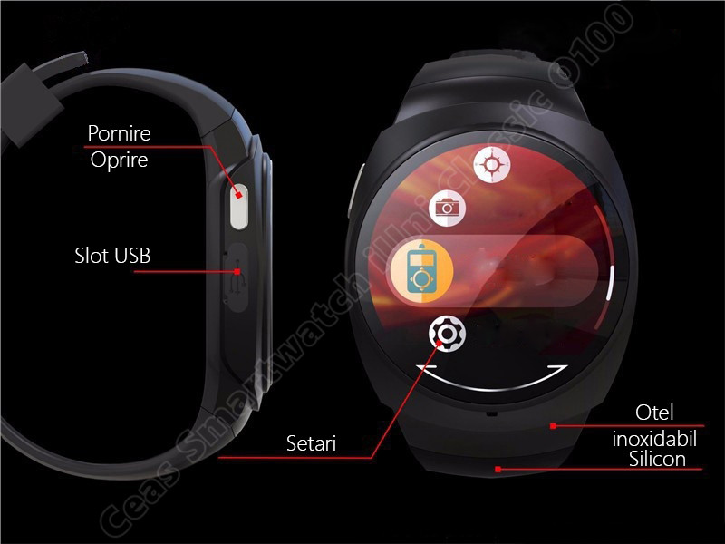 Ceas Smartwatch iUni O100 Bluetooth-8