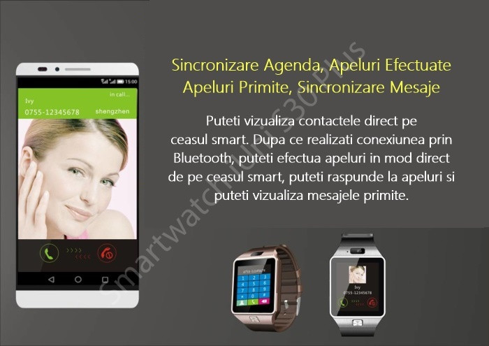 Smartwatch cu Telefon iUni S30 Plus-2