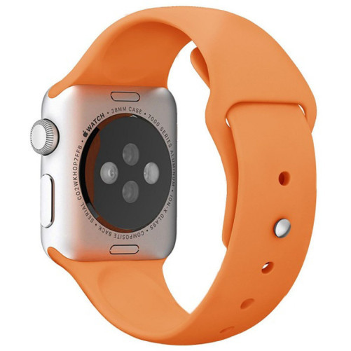 Каишка iUni за Apple Watch 1/2/3/4/5/6/7 40 мм Силикон Оранжев
