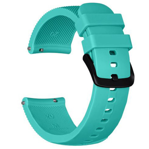 Curea ceas Smartwatch Samsung Galaxy Watch 4, Watch 4 Classic, Gear S2, iUni 20 mm Silicon Light Blue