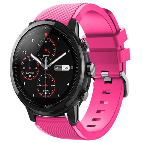 Curea ceas Smartwatch Samsung Galaxy Watch 46mm, Samsung Watch Gear S3, iUni 22 mm Silicon Pink