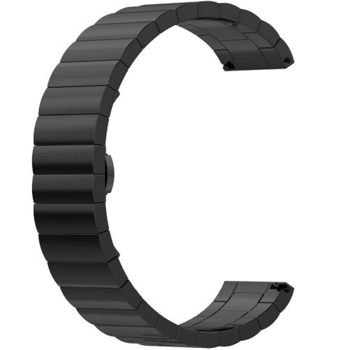 Curea metalica Smartwatch Samsung Galaxy Watch 4, Watch 4 Classic, Gear S2, iUni 20 mm Otel Inoxidabil Black Link Bracelet