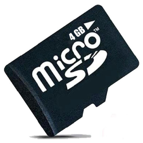 MicroSDHC Карта с памет 4GB, Class 6, Черен + SD Адаптер
