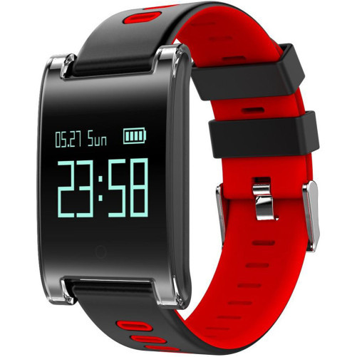 Фитнес гривна iUni DM68 Plus, дисплей OLED 0.95 inch автономия до 25 дни Входящи повиквания Известия Червен