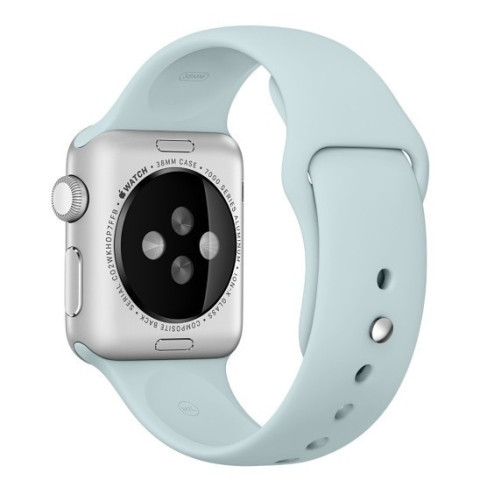 Apple Watch 1/2/3/4/5/6/7 szíj 44 mm szilikon iUni Türkiz