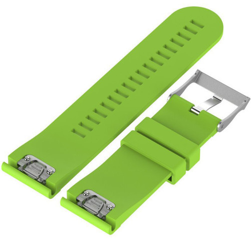 Curea ceas Smartwatch Garmin Fenix 7 / 6 / 5 Plus / 5, 22 mm Silicon iUni Light Green