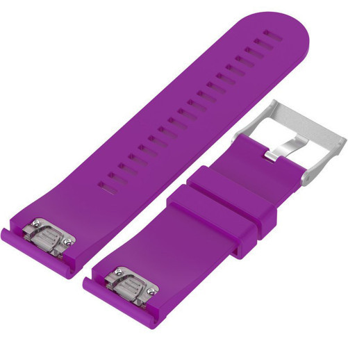 Curea ceas Smartwatch Garmin Fenix 7X / 6X / 5X Plus / 5X / 3 HR / 3, 26 mm Silicon iUni Purple