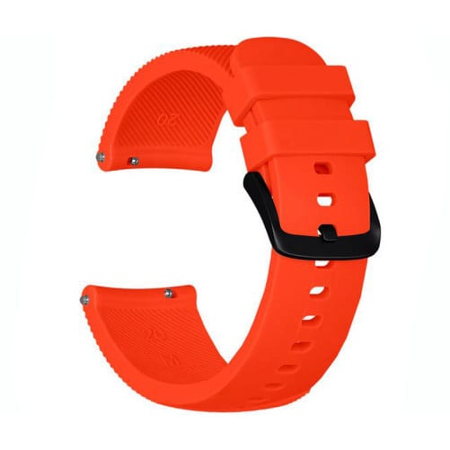 Curea ceas Smartwatch Samsung Galaxy Watch 4, Watch 4 Classic, Gear S2, iUni 20 mm Silicon Orange
