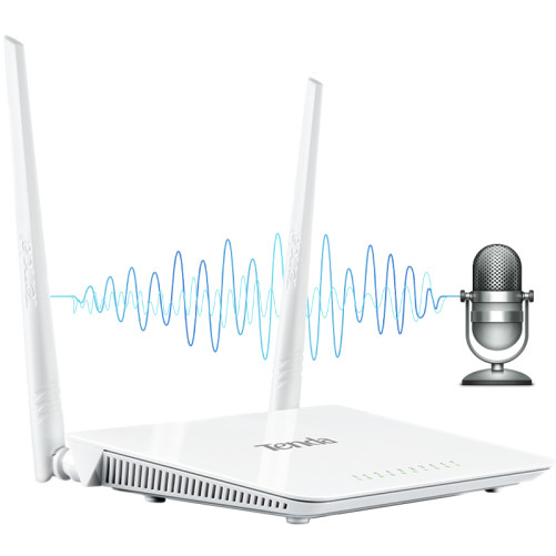 Wireless Router iUni SpyMic RLU1, Kém mikrofon és Hang aktiválás