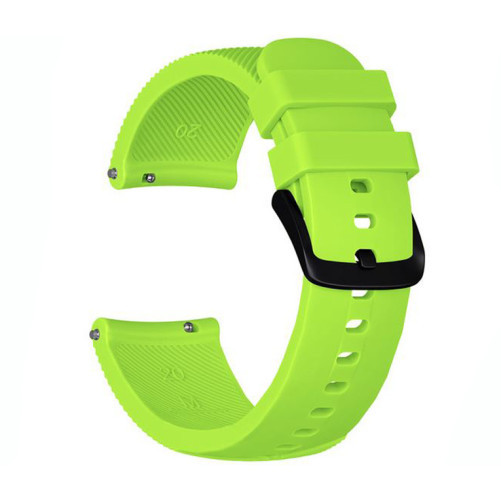 Curea ceas Smartwatch Samsung Galaxy Watch 4, Watch 4 Classic, Gear S2, iUni 20 mm Silicon Light Green