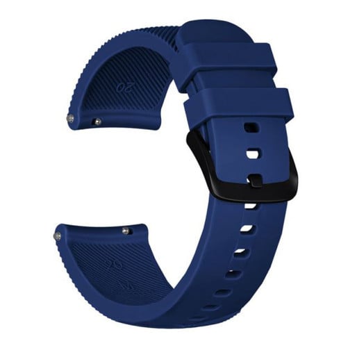 Curea ceas Smartwatch Samsung Galaxy Watch 4, Watch 4 Classic, Gear S2, iUni 20 mm Silicon Midnight Blue