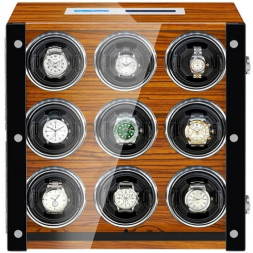 iUni automata óratekercselő, luxus óratekercselő 9, érintőképernyő, barna
