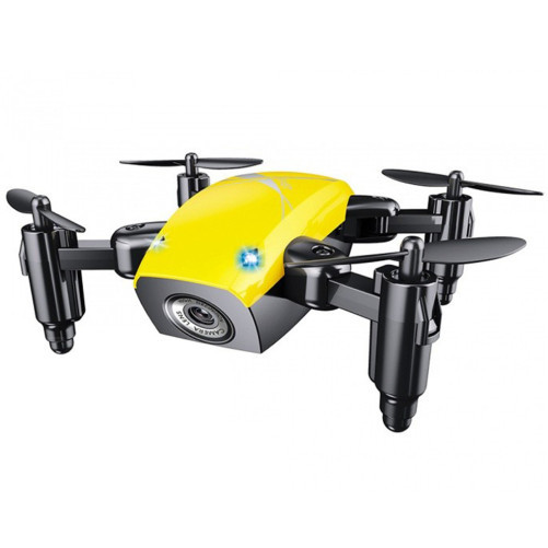 Mini Drona iUni S9, WiFi, Frecventa 2.4GHz, Galben