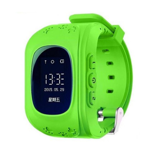 Smartwatch за деца iUni Kid60, GPS проследяване, телефон, Bluetooth, SOS обаждане, Активност и сън, Зелен