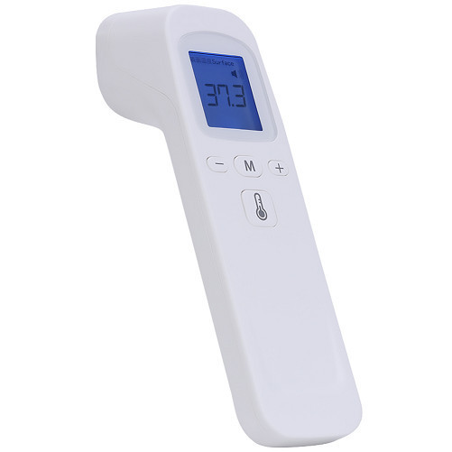 Безконтактен дигитален термометър iUni T7, дисплей LCD, Измерване за по-малко от секунда, Инфрачервен, Бял