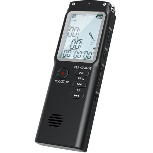Мини професионален диктофон iUni SpyMic REP03, 8 GB вътрешна памет, MP3 Player