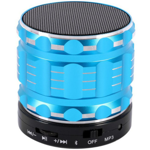 Bluetooth hangszóró iUni DF12, 3W, USB, Slot kártya, Rádió, Alumínium, Kék