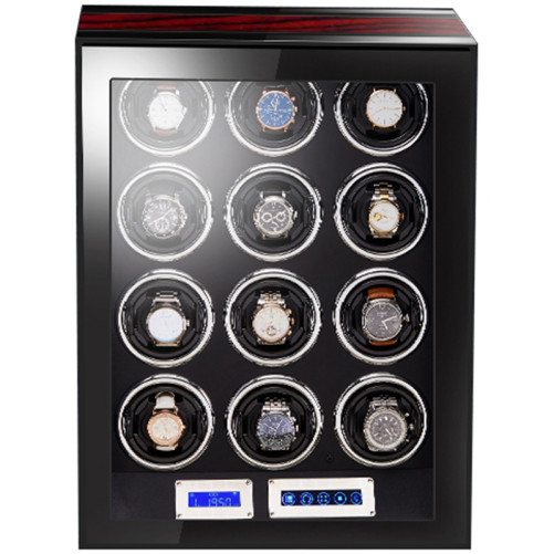 iUni автоматична машина за навиване на часовници, луксозна машина за навиване на часовници 12 Mahon-Black