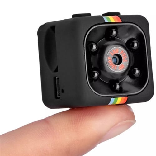 Mini Camera Spion iUni SQ11, Full HD 1080p, Audio Video, Night Vision, Black