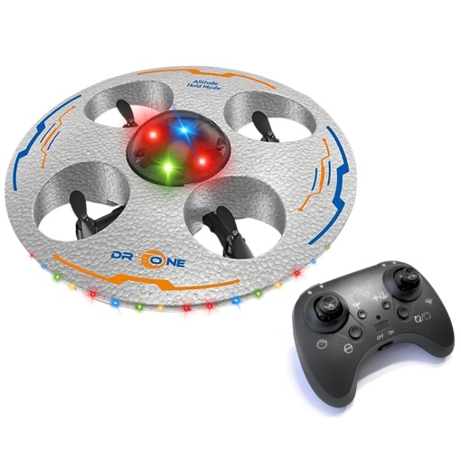Mini Drona iUni S100, Lumini LED, Acrobatii 360°, Rezistenta la impact, Giroscop, Telecomanda 2.4GHz