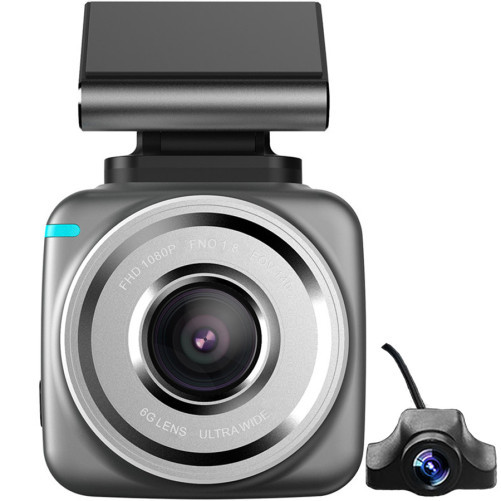 Видеорегистратор за кола DVR iUni Dash Q2 Plus, Двойна камера, Тъч скрийн, диспей IPS 2.0 inch, Full HD, Нощно виждане, G-Сензор