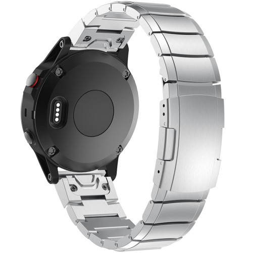Каишка iUni Link Bracelet 26 мм за Garmin Fenix 3 / Fenix 5X Стомана Сребрист