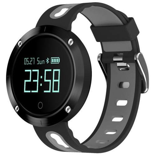 Фитнес гривна iUni DM58 Plus, дисплей OLED 0.95 inch автономия до 25 дни Качество на съня Изминато разстояние Сив