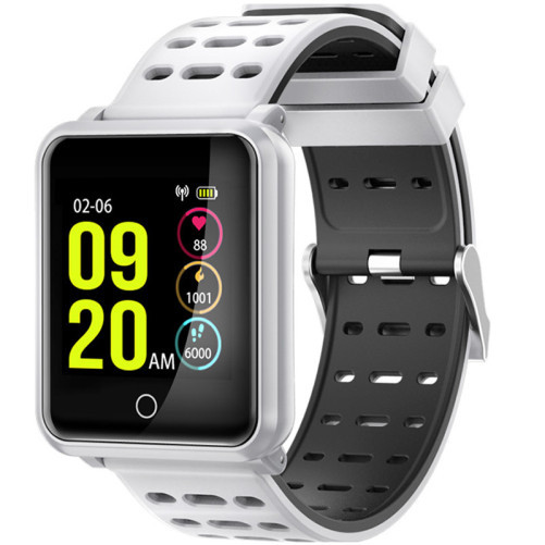 Bratara Fitness iUni M88 Plus, Display OLED, Bluetooth, Pedometru, Notificari, Android si iOS, Alb