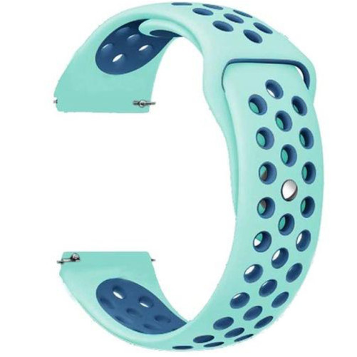 Каишка iUni Спортен 22 мм за Gear S3 Силикон Turquoise/Син