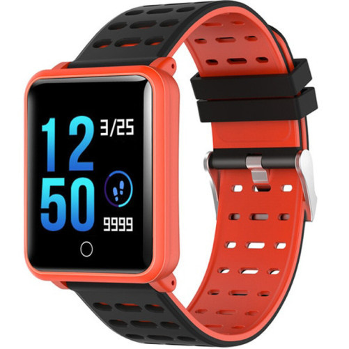 Фитнес гривна iUni M88 Plus, дисплей OLED 1.3 inch автономия до 25 дни Входящи повиквания Сърдечен монитор Оранжев