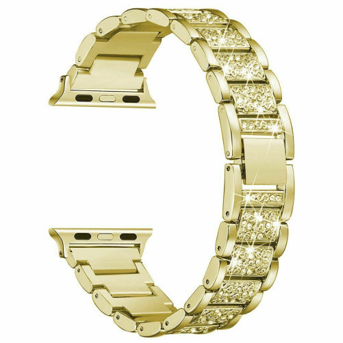 Apple Watch Apple Watch 1/2/3/4/5/6/7 kompatibilis szíj, iUni Luxury Belt, 40mm, Arany