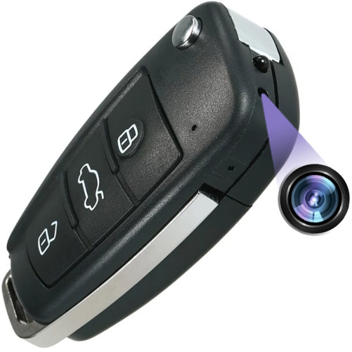 Autós kulcsok iUni SpyCam RMS23, HD kém kamera, Éjszakai látás, Mozgásérzékelő, Fényképezés, Videó