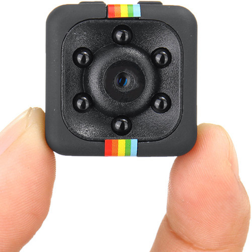 Mini kém kamera iUni SQ11, Full HD 1080p, Audió-Videó, Éjszakai látás, TV-Out, Fekete