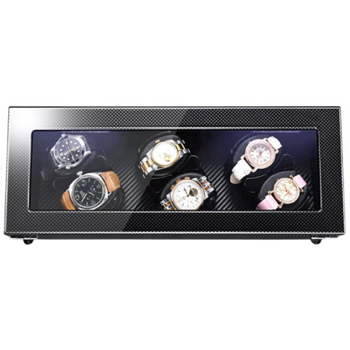Resigilat! Cutie intors ceasuri automatice iUni, Watch Winder 6 Carbon