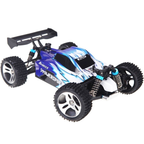 WLtoys A959 Автомобил с дистанционно управление, мащаб 1:18, 45 км/ч, офроуд бъги 4х4, син