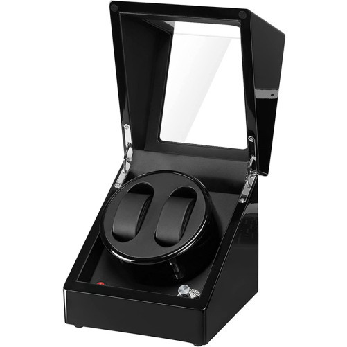 Повторно запечатано! iUni автоматична кутия за навиване на часовници, Watch Winder 2 Black