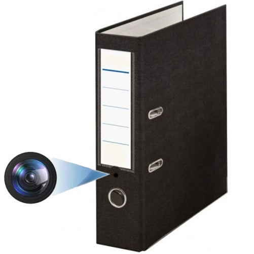 Biblioraft cu Camera Spion Wireless iUni IP46, Full HD, P2P, baterie incorporata