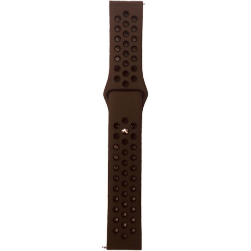 Curea ceas Smartwatch Samsung Galaxy Watch 4, Watch 4 Classic, Gear S2, iUni 20 mm Silicon Sport Brown-Black